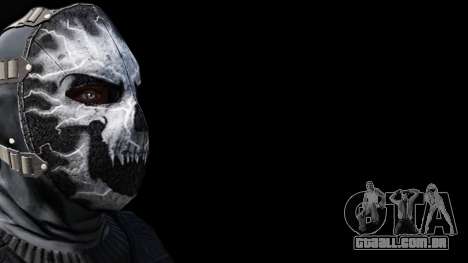 Homem com capuz com máscara de caveira para GTA San Andreas