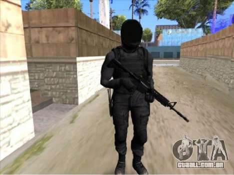 Soldado Negro Nova Pele para GTA San Andreas