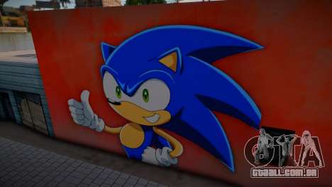 Mural Anime Sonic para GTA San Andreas