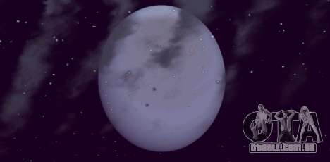 O planeta Urano em vez da Lua para GTA San Andreas