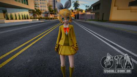 PDFT Kagamine Rin School Outfit para GTA San Andreas