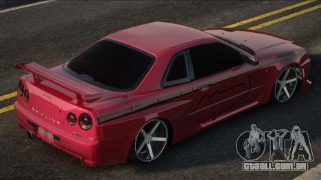 Nissan Skyline R34 [Red] para GTA San Andreas
