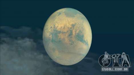O planeta Marte em vez da Lua para GTA San Andreas