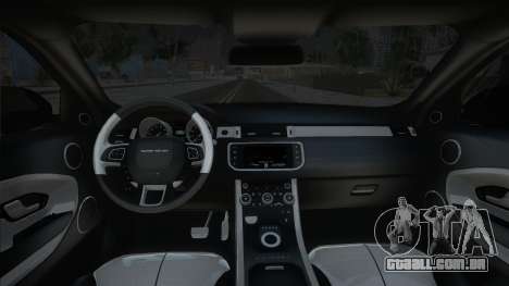 Range Rover Evoque Black para GTA San Andreas