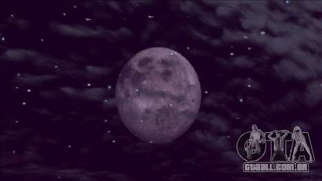 Uma lua nova em vez de uma lua padrão para GTA San Andreas