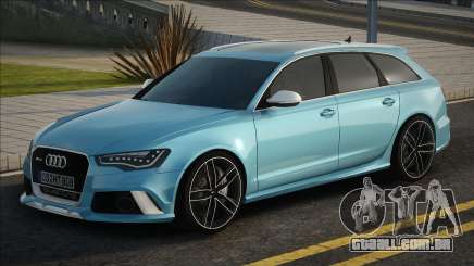 Audi RS6 Avant Quattro Blue para GTA San Andreas