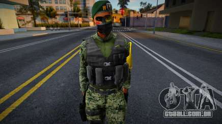 Skin Teniente De Las CFE México para GTA San Andreas