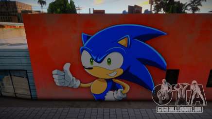 Mural Anime Sonic para GTA San Andreas