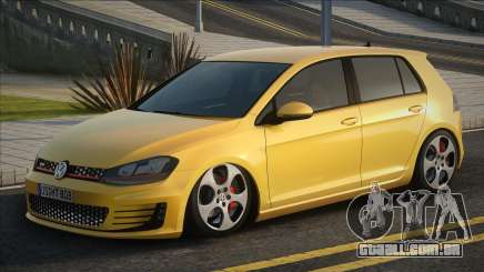 Volkswagen Golf VII 2012 Yellow para GTA San Andreas
