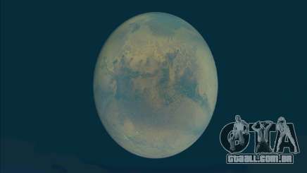 O planeta Marte em vez da Lua para GTA San Andreas
