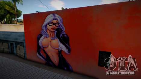 Mural De Black Cat Wall para GTA San Andreas