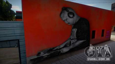 DJ Screw Wall Mural para GTA San Andreas