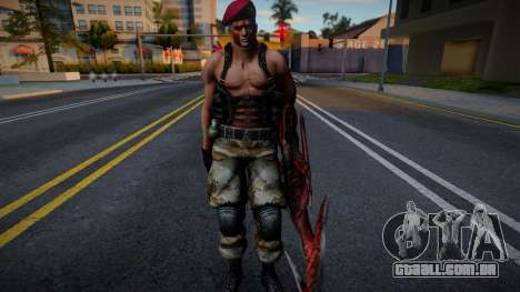 Jack Krauser HD version Retuxtured v3 para GTA San Andreas