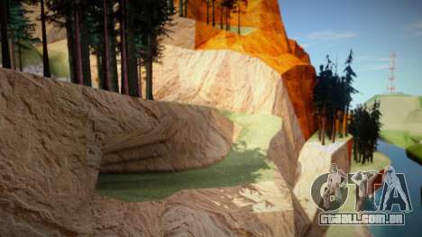 Novas texturas para o Monte Chiliad para GTA San Andreas