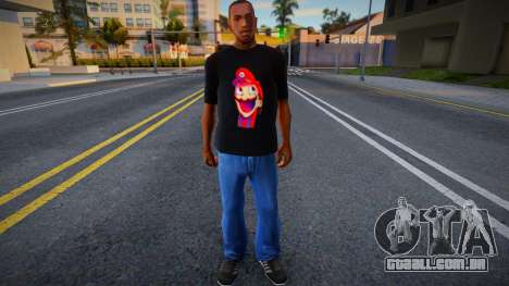 Mario Meme Shirt para GTA San Andreas