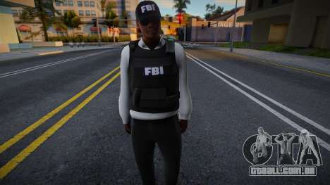 Bmymoun FBI HD with facial animation para GTA San Andreas