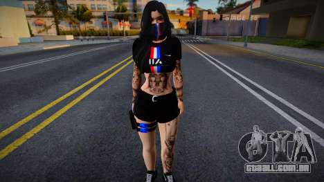 Skin France Girl 945 para GTA San Andreas