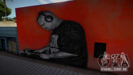DJ Screw Wall Mural para GTA San Andreas