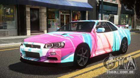 Nissan Skyline R34 GT-R RX-I S14 para GTA 4