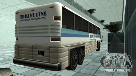 Ônibus básico com interior e inscrição polonesa para GTA San Andreas
