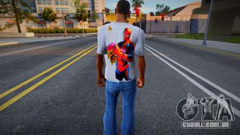 Spiderman T-Shirt para GTA San Andreas