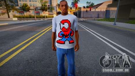 Spiderman T-Shirt para GTA San Andreas