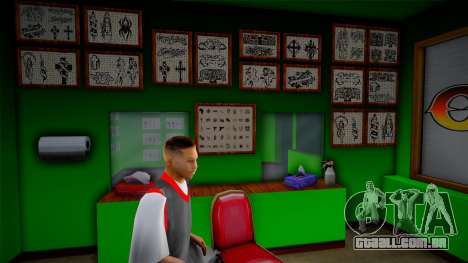 New Tattoo Shop Interior para GTA San Andreas