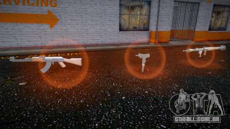Pickups Mod (Only light on the ground) para GTA San Andreas