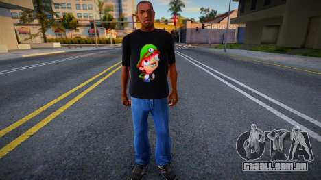 Luigi Meme Shirt para GTA San Andreas