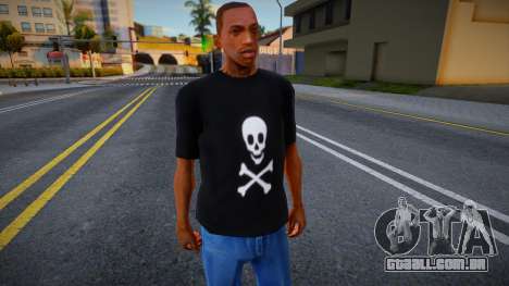 Shirt Skull White para GTA San Andreas