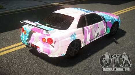 Nissan Skyline R34 GT-R RX-I S14 para GTA 4