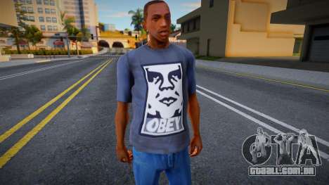 Black Obey Shirt para GTA San Andreas