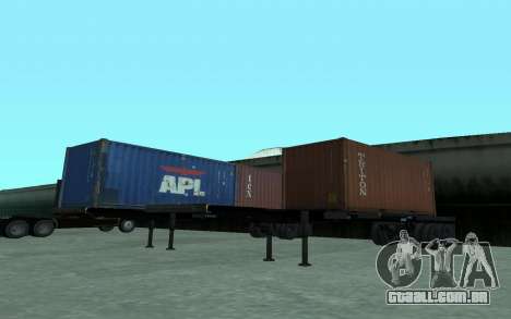 XTRA Container Chassis Trailer 40ft 1988 para GTA San Andreas