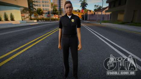 New Girl Cop with facial animation v1 para GTA San Andreas