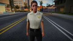 New Girl Cop with facial animation para GTA San Andreas