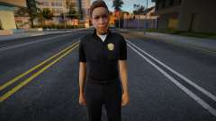 New Girl Cop with facial animation v1 para GTA San Andreas