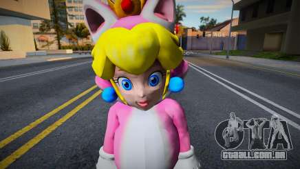 Peach Cat Suit o con traje de gato de Super Mari para GTA San Andreas