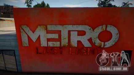 Metro 2033 Last Night Mural para GTA San Andreas