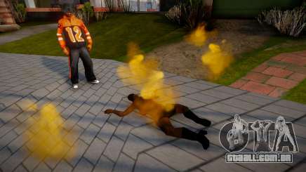 Ped Fire Fix - Queimando pedestres v1.1 para GTA San Andreas