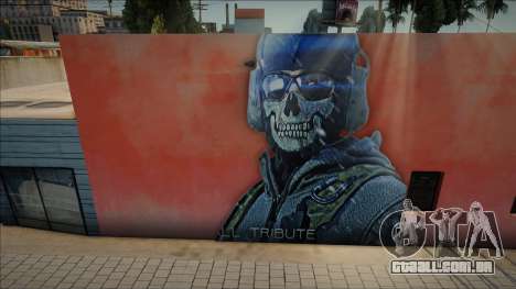 Mural de Legend Simon Riley Ghost [COD MW2] para GTA San Andreas
