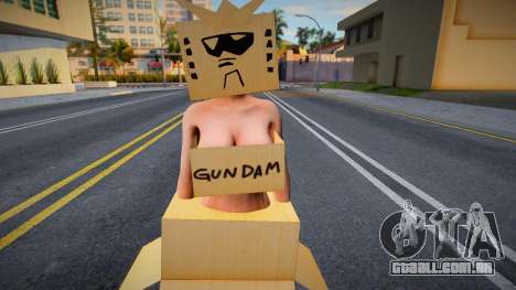 CardBord Gundam Cosplay skin para GTA San Andreas