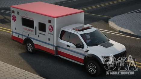 Ford Raptor F-150 Ambulance para GTA San Andreas