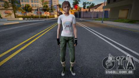 Rebecca T-Shirt Zombie-Kun para GTA San Andreas