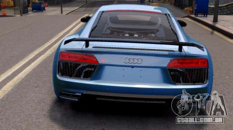 Audi R8 2017 Blue para GTA 4