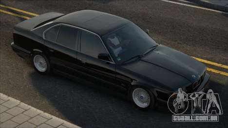 BMW E34 Preto em Stoke para GTA San Andreas