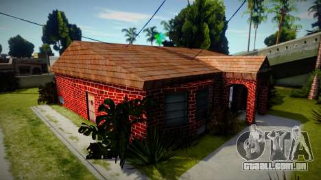 Casa de CJ e seus bros com novas texturas para GTA San Andreas