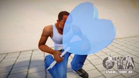 Balão azul em forma de coração para GTA San Andreas