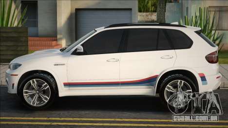 BMW X5 Branco Stock para GTA San Andreas