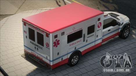 Ford Raptor F-150 Ambulance CCD para GTA San Andreas