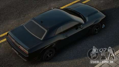 Dodge Challenger Srt Demon Preto para GTA San Andreas